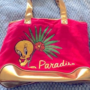 Looney tunes Tweety bird tote bag purse